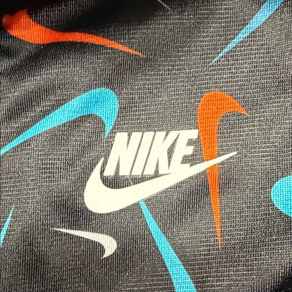 Nike Kids' Black Tracksuit with Vibrant Swooshes - Picture 4 of 7